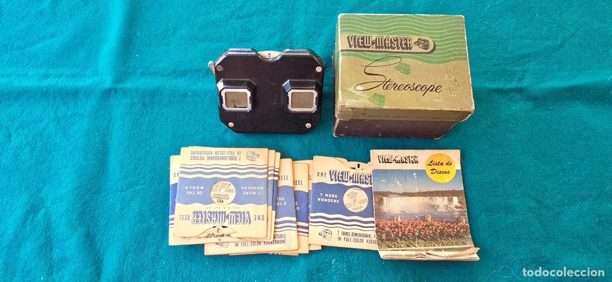 Cine: VIEW MASTER SAWYER'S STEREOSCOPE VISOR CON 10 DISCOS - BAQUELITA