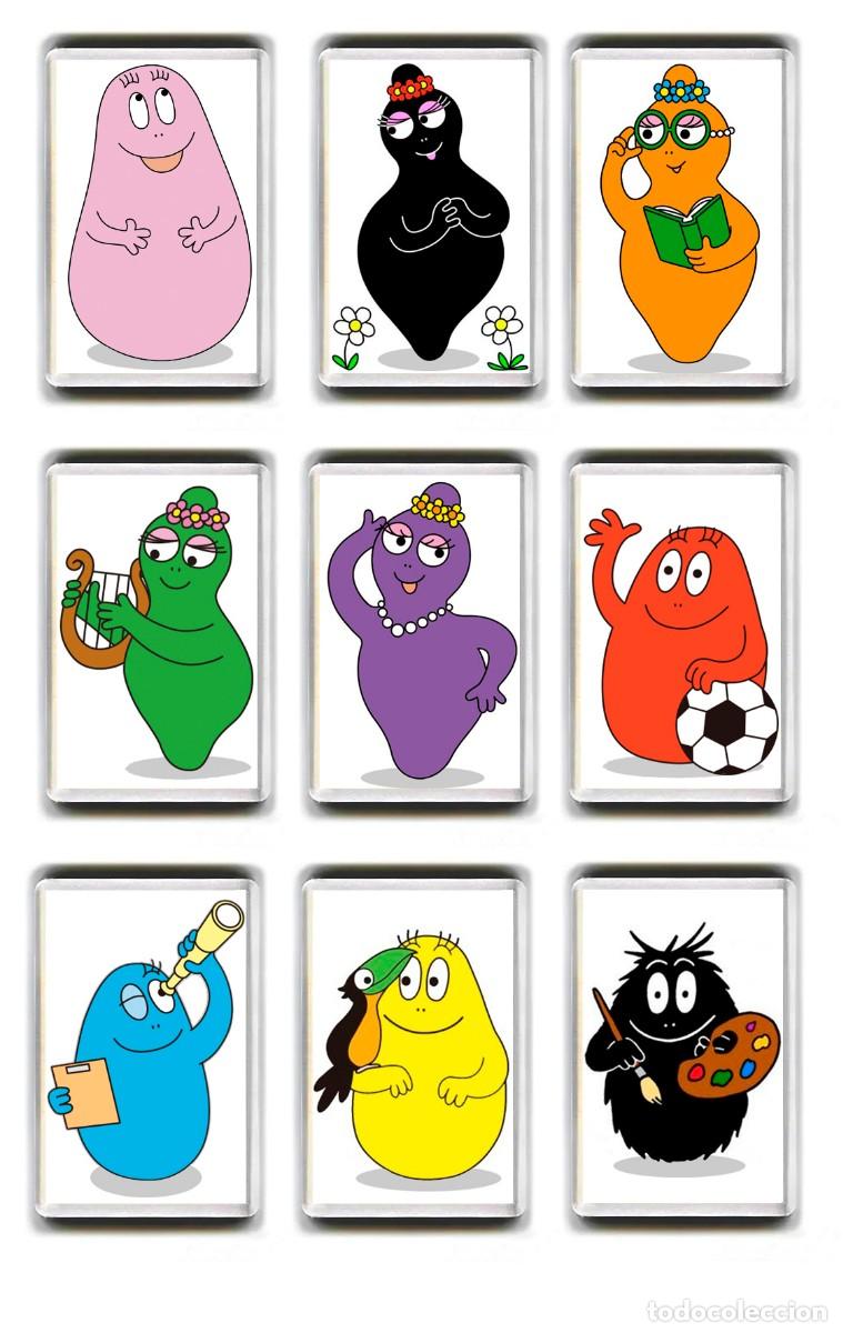 Cin&eacute;ma: LOTE IMANES ACRILICOS NEVERA - DIBUJOS ANIMADOS - BARBAPAP&Aacute;