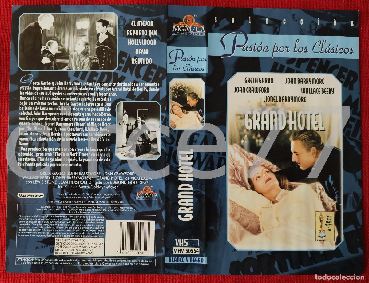 Kino: Car&aacute;tula VHS Grand Hotel.