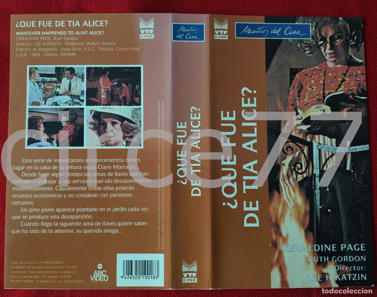 Kino: Car&aacute;tula VHS &iquest;Qu&eacute; fue de t&iacute;a Alice?