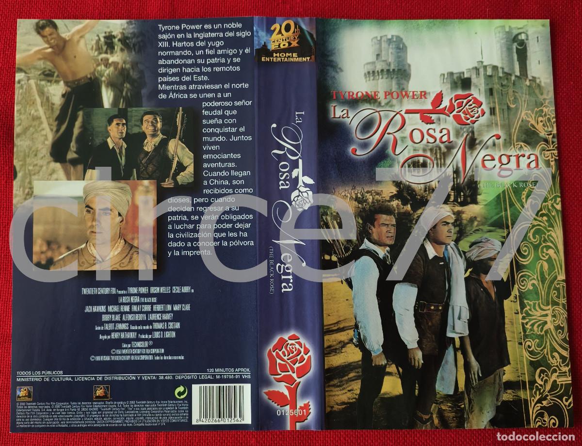 Cine: Car&aacute;tula VHS La rosa negra - Foto 1