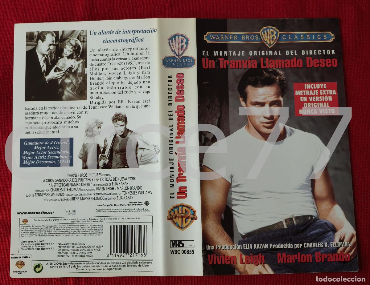Kino: Car&aacute;tula VHS Un tranv&iacute;a llamado deseo