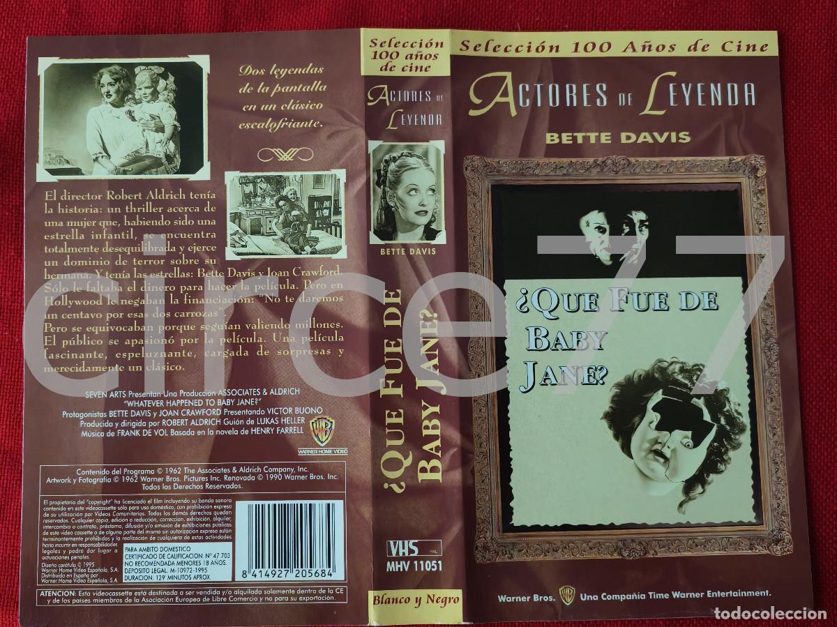 Cine: Car&aacute;tula VHS &iquest;Qu&eacute; fue de Baby Jane?
