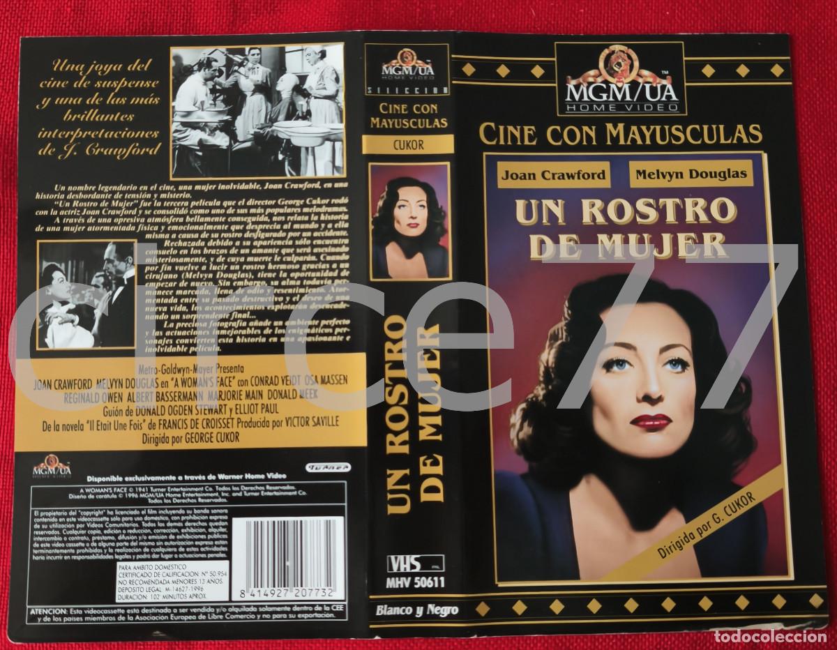 Cine: Car&aacute;tula VHS Un rostro de mujer