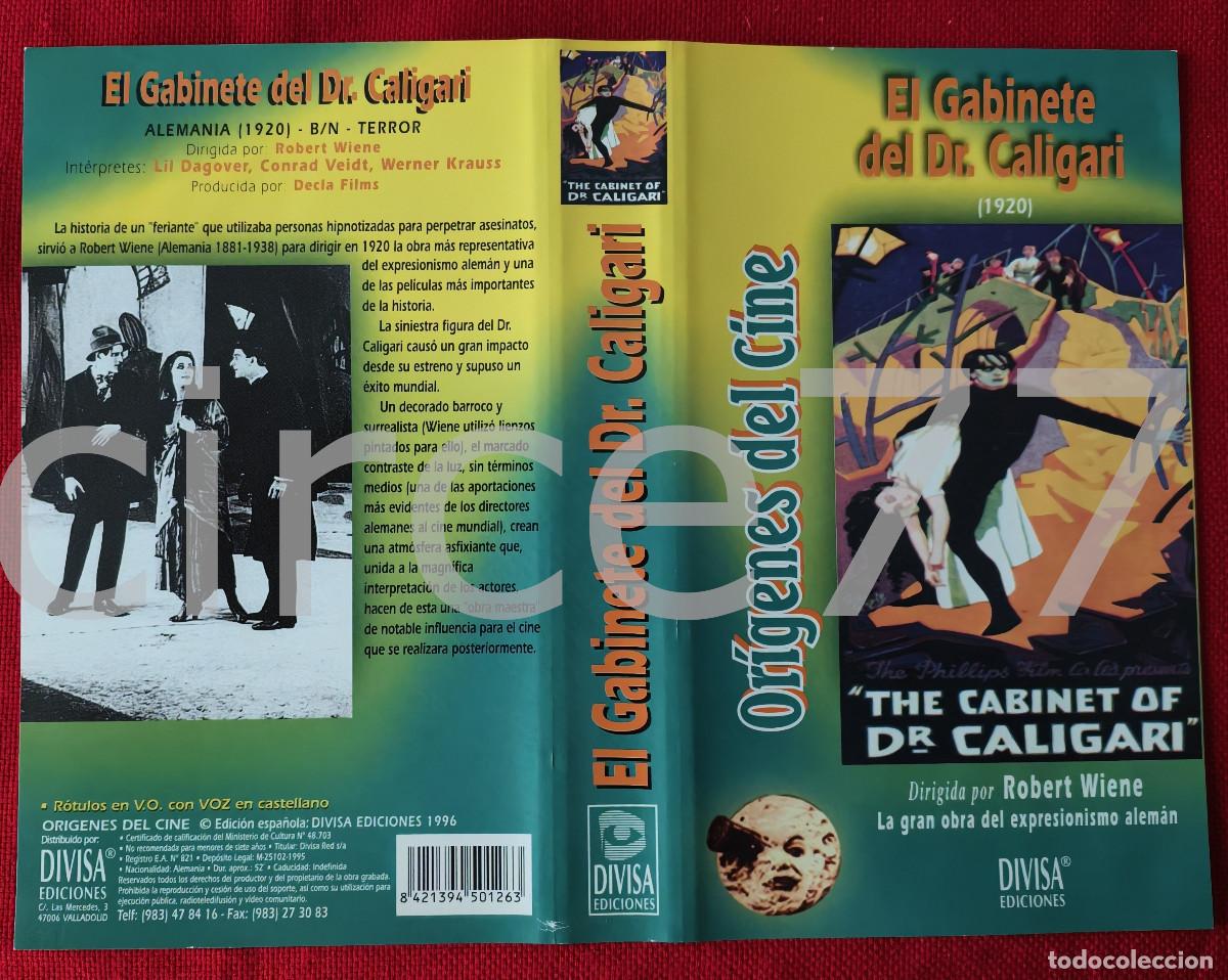 Cine: Car&aacute;tula VHS El gabinete del Dr. Caligari