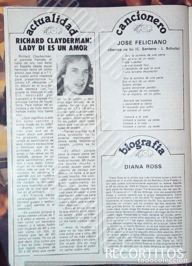 Cine: Diana Ross Jos&eacute; Feliciano Richard Clayderman
