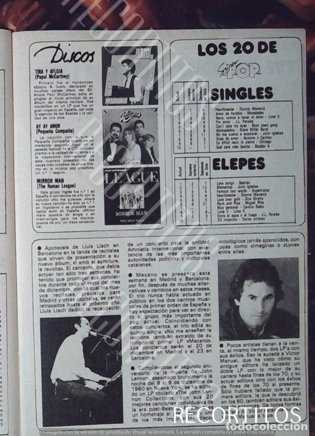 Cine: V&iacute;ctor Manuel lluis llach Human League La peque&ntilde;a compa&ntilde;&iacute;a y Paul McCartney