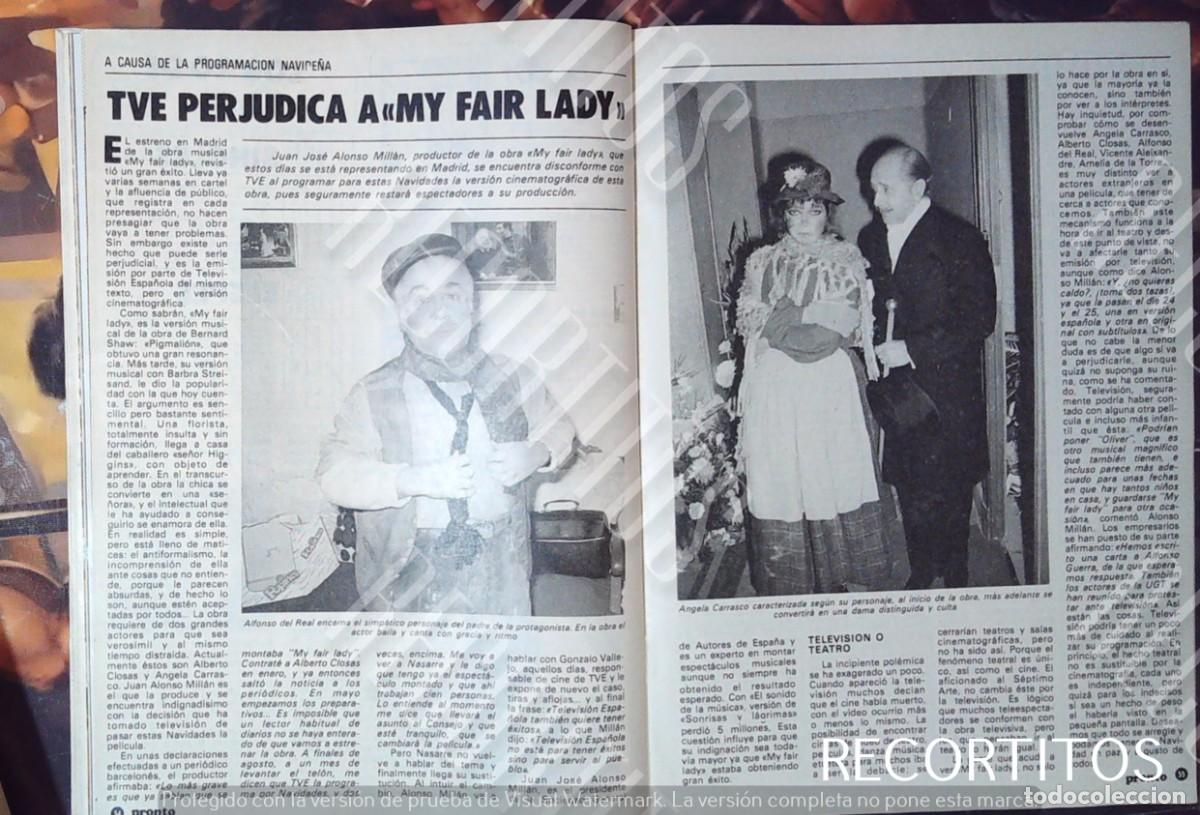 Cine: My fair lady en TVE angela Carrasco Alfonso del Real Juan Jose Alonso Millan