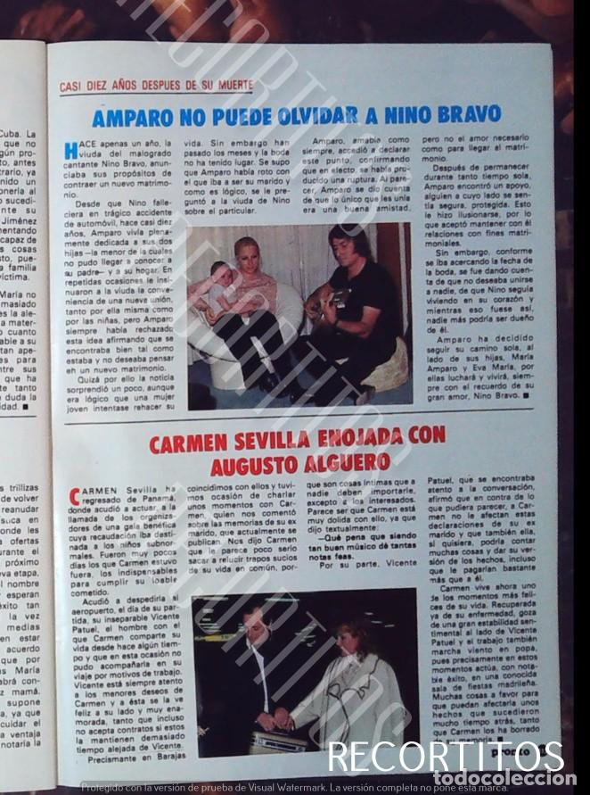 Cine: Mar&iacute;a amparo no olvida a Nino Bravo Carmen Sevilla con Augusto Alguero Vicente Patuel
