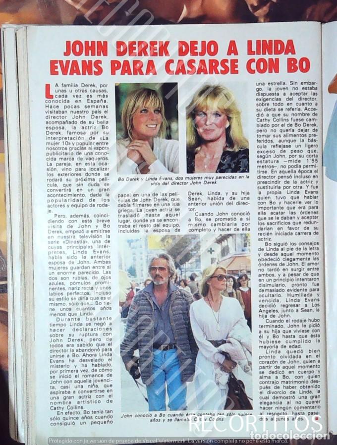 Cine: Linda Evans dinast&iacute;a Bo derek John
