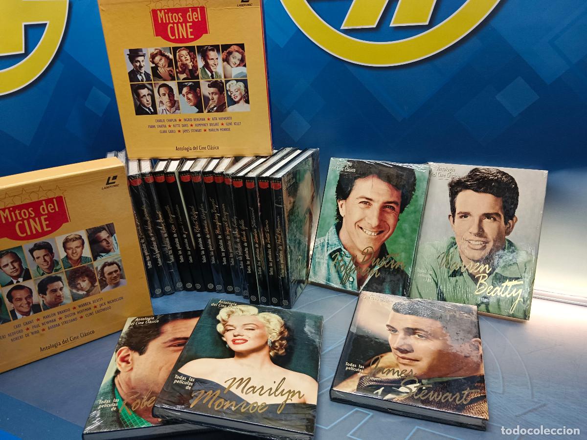 Cinema: Colecci&oacute;n completa Mitos del cine cl&aacute;sico - 20 libros + 20 laser disc, 14 tomos nuevos precintados