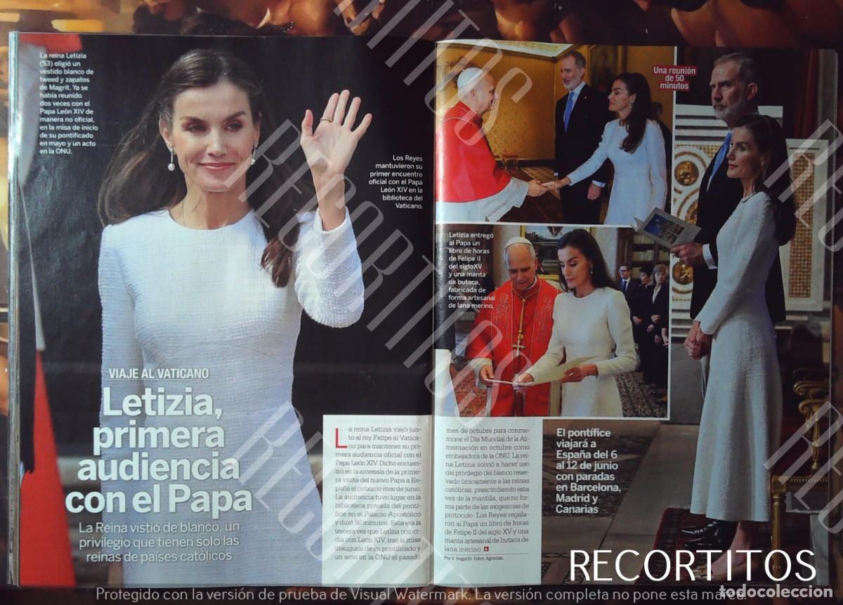 Cinema: la reina letizia con el papa leon xiv