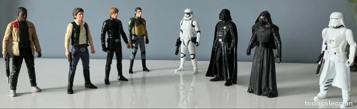 Cinema: Lote 8 Figuras STAR WARS Original de la marca Hasbro 14 cm - Muy buen estado
