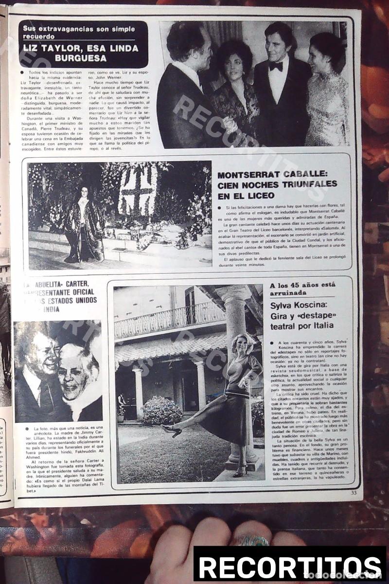 Cinema: montserrat caballe sylva koscina elizabeth taylor liz