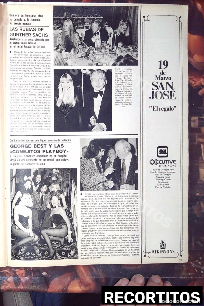 Cinema: george best playboy bunny bunnies gunther sachs