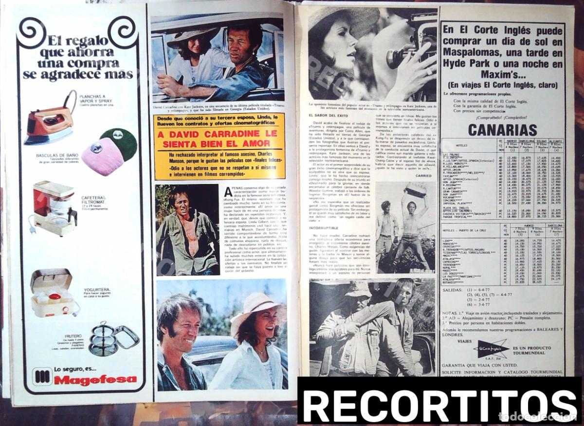 Cinema: david carradine kate jackson los angeles de charlie patrulla juvenil kung fu