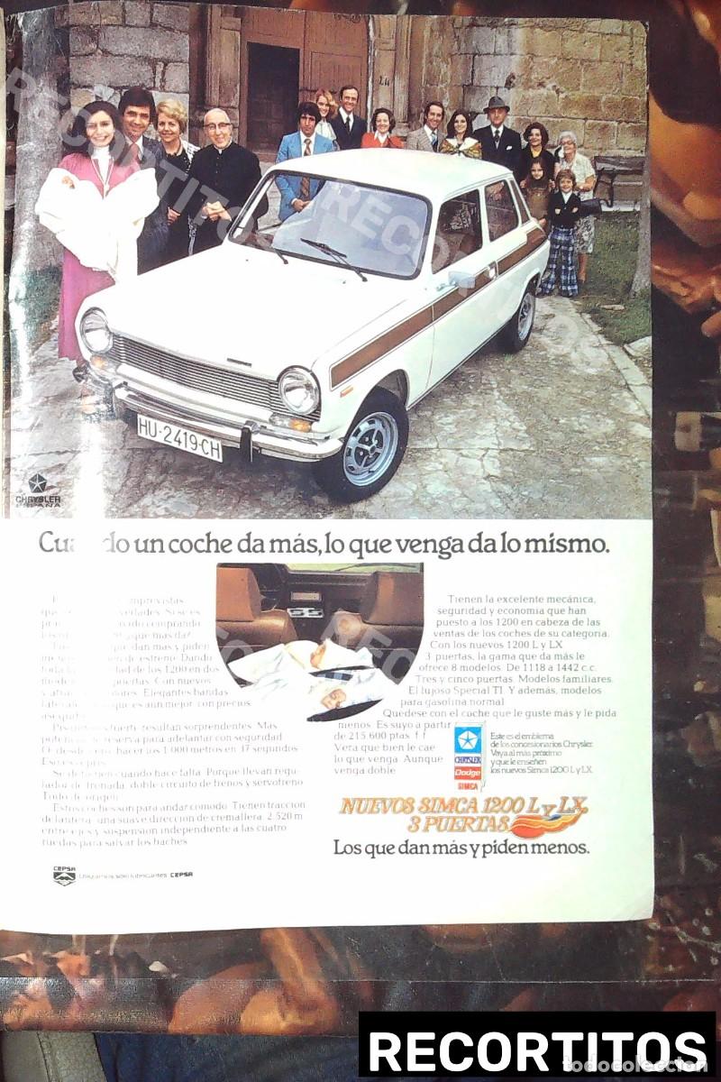 Cine: SIMCA 1200 ANUNCIO PUBLICIDAD l lx