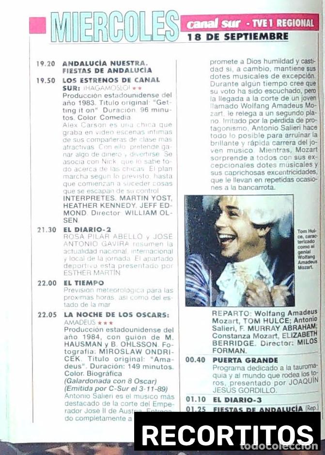 Cine: AMADEUS MOZART MILOS FORMAN TOM HULCE