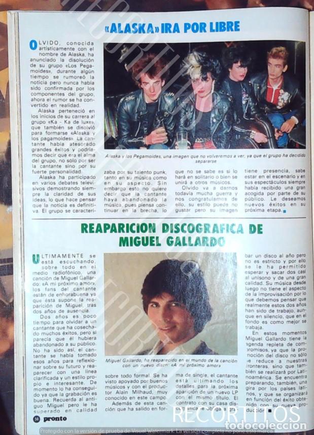 Cine: Alaska y los Pegamoides Miguel Gallardo Ana Curra Dinarama Par&aacute;lisis permanente Fangoria