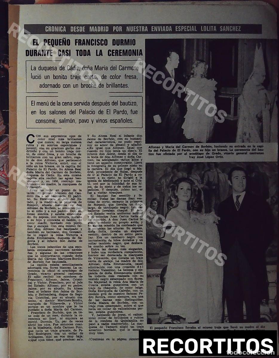Cinema: MCMB MARIA DEL CARMEN MARTINEZ BORDIU ROSSI LUIS ALFONSO de borbon bautizo de fran