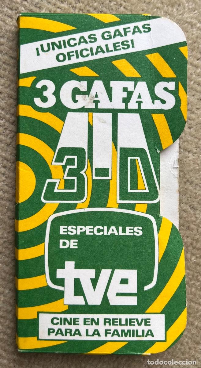 Cine: Estuche gafas tridimensionales para TVE cine en relieve (Televisi&oacute;n Espa&ntilde;ola) - 3 D - A&ntilde;o 1983