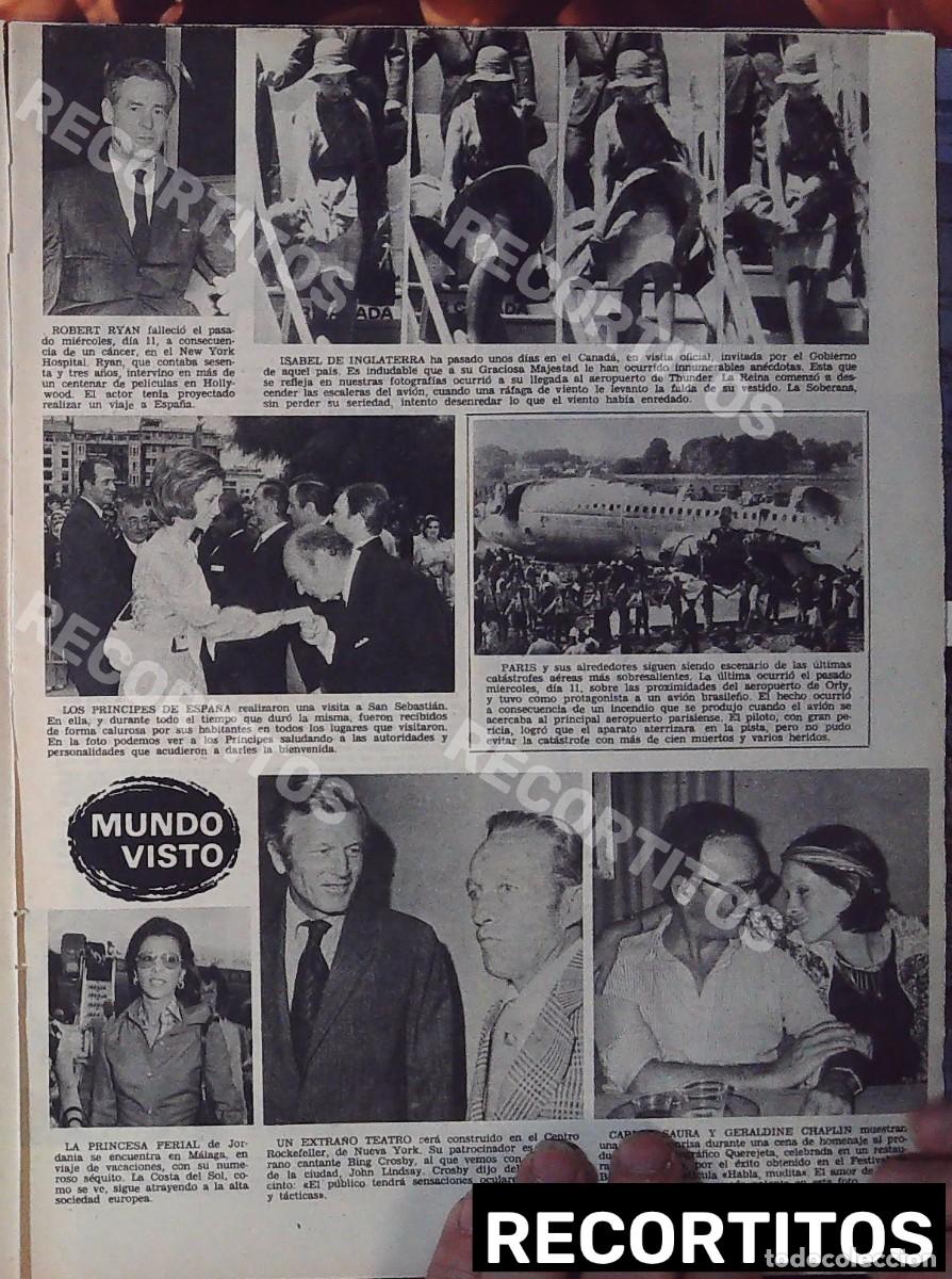 Cinema: carlos saura geraldine chaplin isabel ii elizabeth robert ryan princesa ferial bing crosby