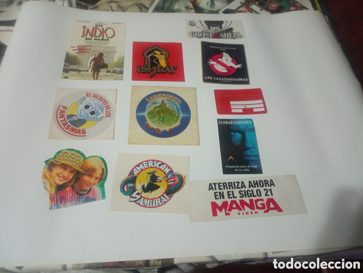 Cinema: 10 pegatinas publicidad pel&iacute;cula de video