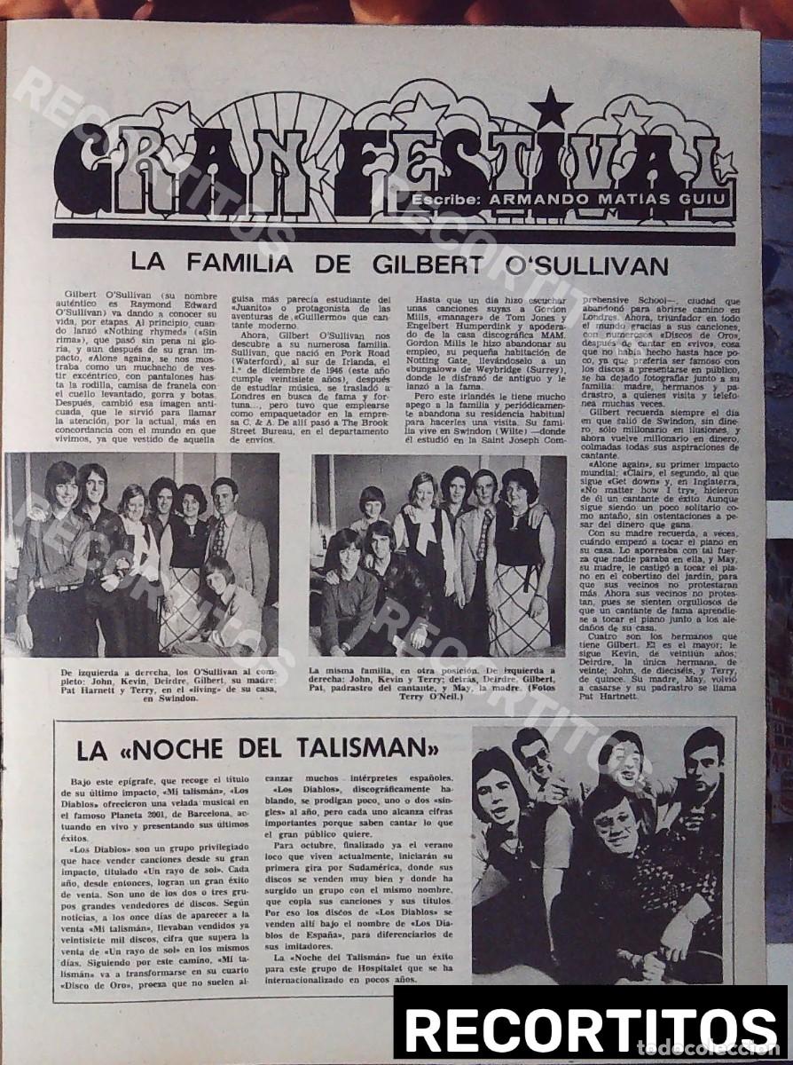 Cinema: la familia de gilbert osullivan o'sullivan