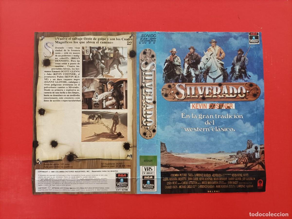 Cinema: CARATULA DEL WESTERN SILVERADO, CON KEVIN COSTNER SCOTT GLENN. DE LA 1&ordf; VERSI&Oacute;N.