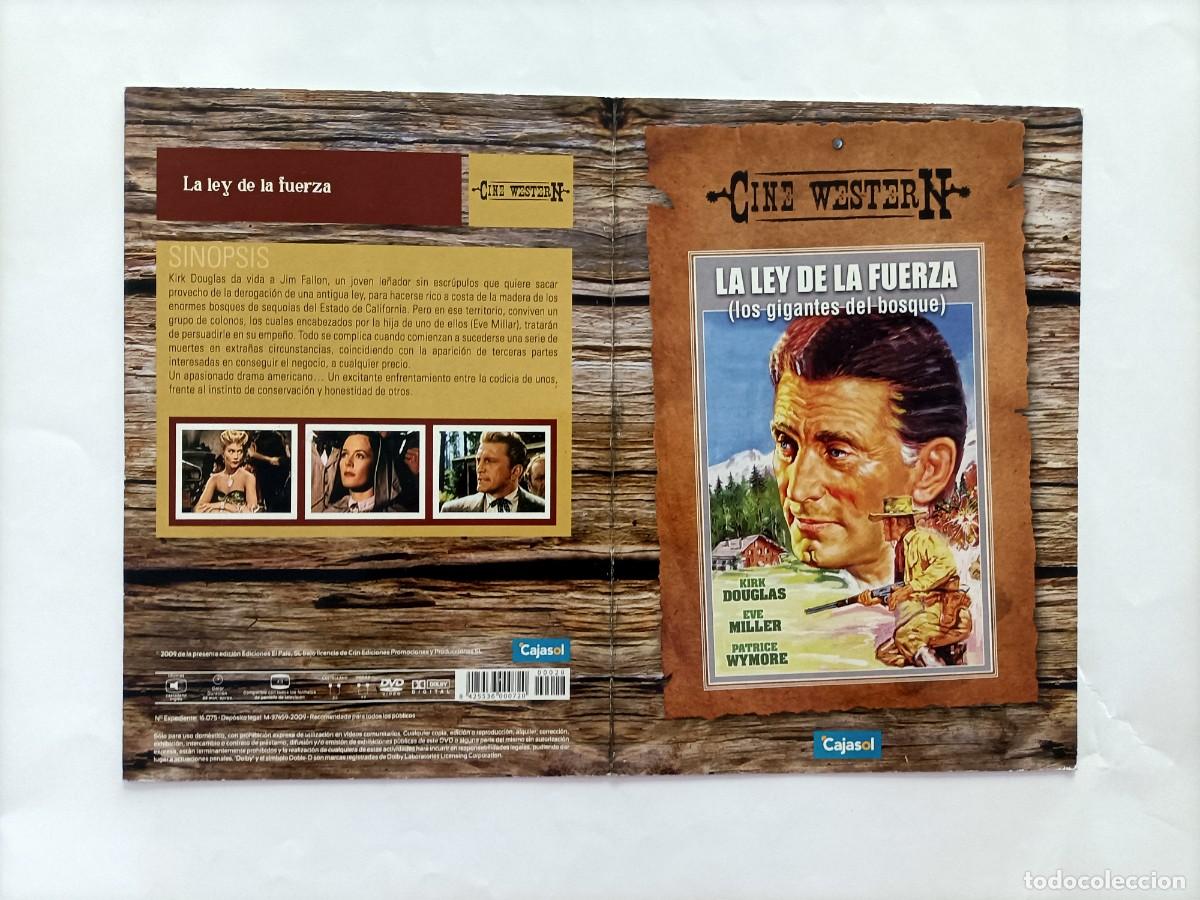 Cinema: CARATULA DEL WESTERN LA LEY DE LA FUERZA, (LOS GIGANTES DEL BOSQUE) KIRK DOUGLAS,