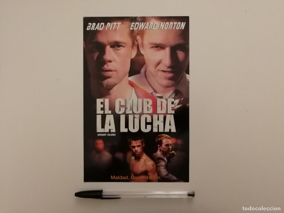Cinema: MINI-POSTER PUBLICIDAD ORIGINAL -13*18- EL CLUB DE LA LUCHA - BRAD PITT - DAVID FINCHER