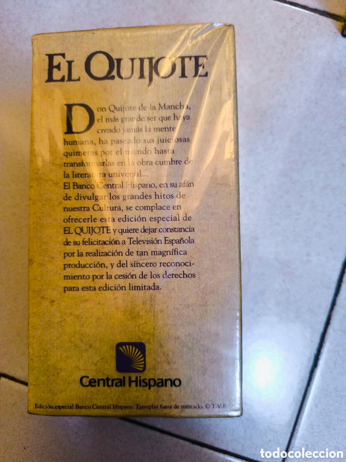 Cinema: VHS El Quijote Edici&oacute;n Especial Banco Central Hisp