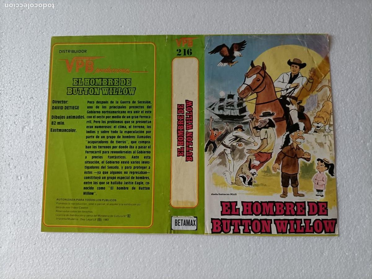 Cine: CARATULA DEL WESTERN EL HOMBRE DE BUTTON WILLOW. 1983 DIBUJOS.