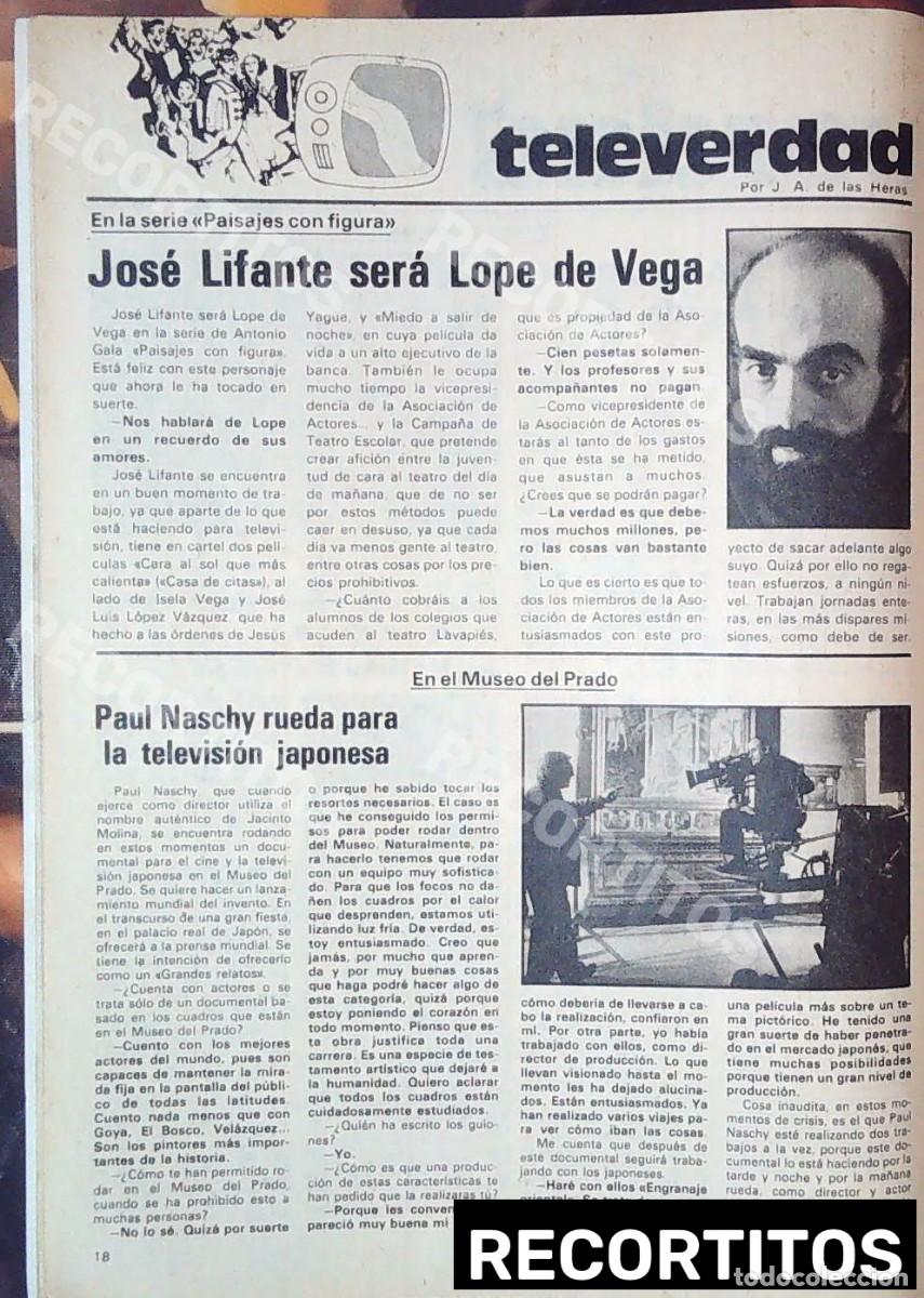 Cine: paul naschy para japon jose lifante el museo del prado