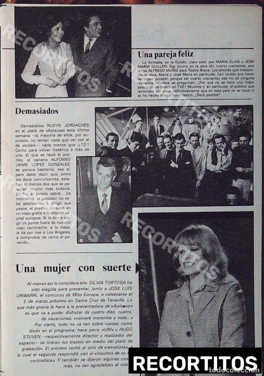 Cine: silvia tortosa aplauso fradejas alfredo mu&ntilde;iz maria elisas jose maria guillen