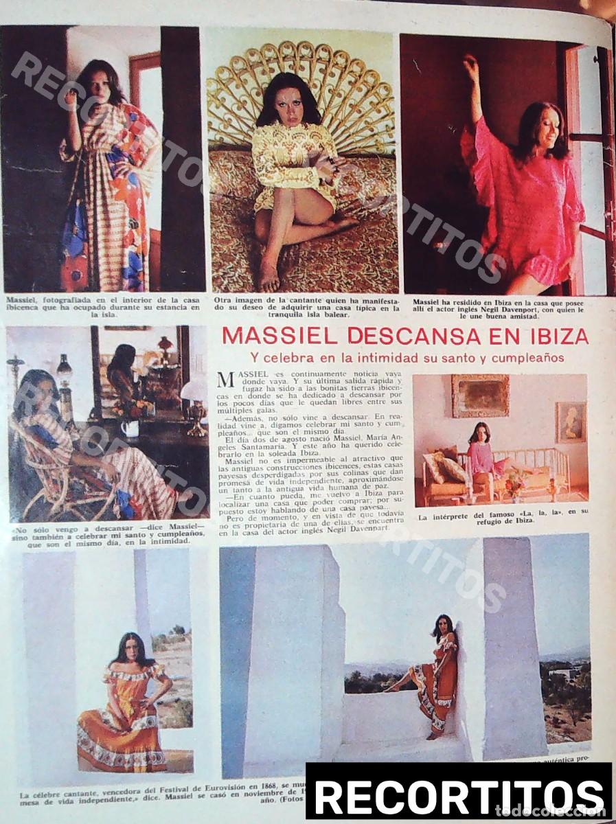 Cine: massiel en ibiza eurovision recorte vintage lote