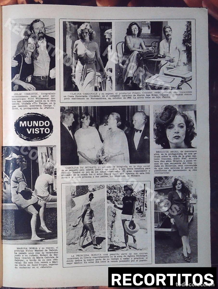 Cine: grace kelly carolina de monaco marina doria brigitte ariel claudia cardinale julie christie