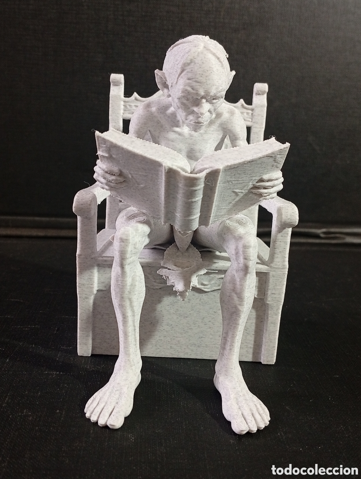 Cine: Sujetalibros Figura Gollum / Sm&eacute;agol Lector 13cm - El Se&ntilde;or de los Anillos (Impresi&oacute;n 3D Premium Efe