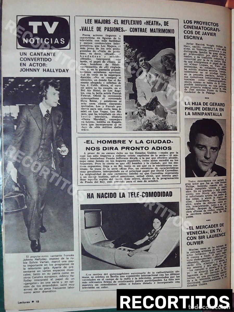 Cine: JOHNNY HALLYDAY gerard philippe lee majors farrah fawcett la boda