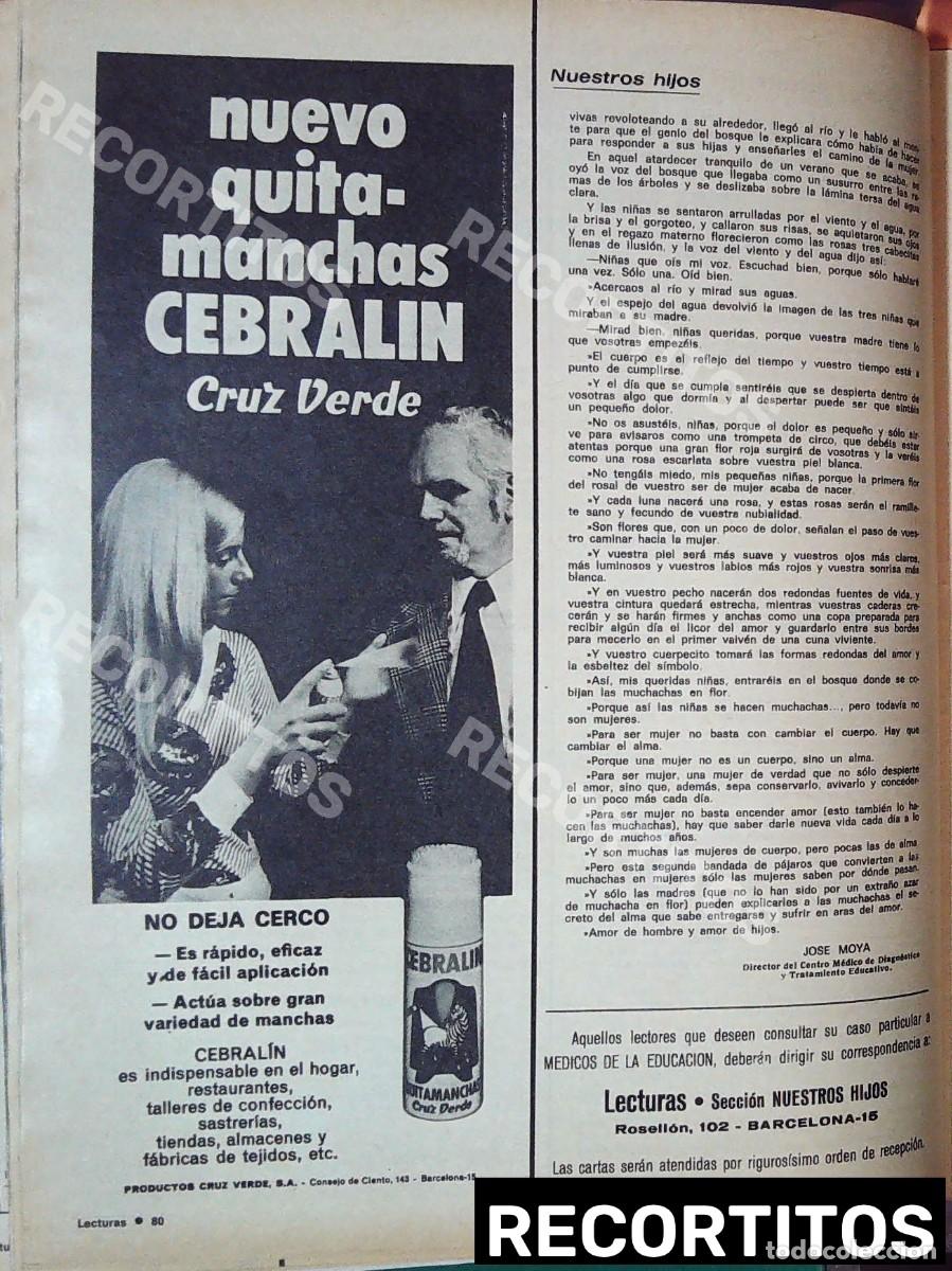 Cine: CEBRALIN QUITA MANCHAS ANUNCIO PUBLICIDAD