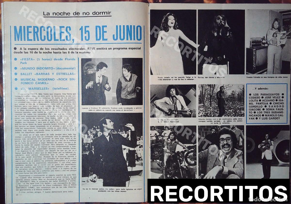Cine: susana estrada karina rocio jurado alberto cortez lorenzo santa maria bigote arrocet albert hammond