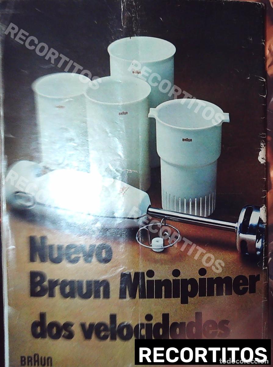 Cine: minipimer braun batidora anuncio publicidad vintage