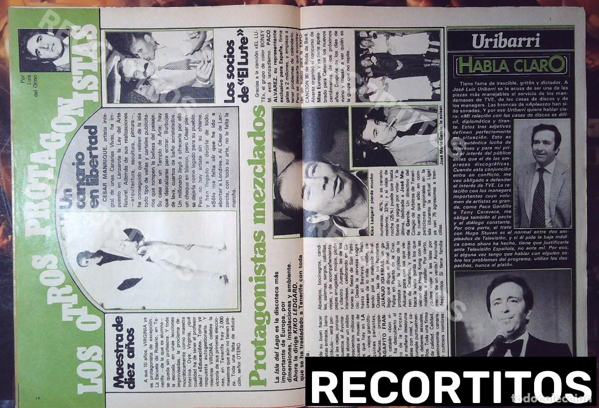 Cine: boney m el lute cesar manrique luis del olmo kiko ledgard jose maria garcia uribarri