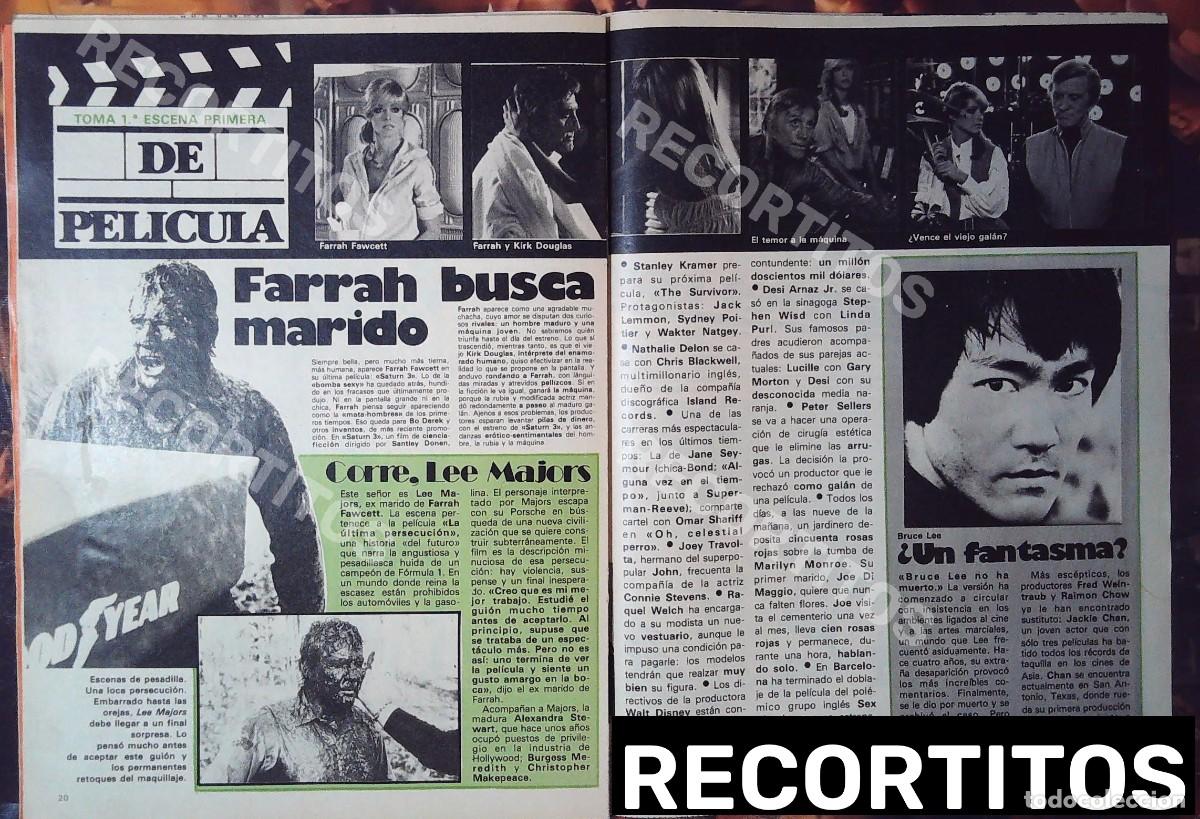 Cine: FF FARRAH FAWCETT RYAN ONEAL LOS ANGELES DE CHARLIE lee majors bruce lee kirk douglas sarutno 3