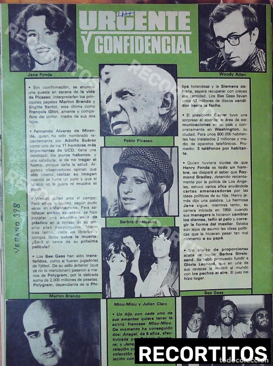 Cine: barbra streisand jane fonda woody allen bee gees marlon brando miou miou
