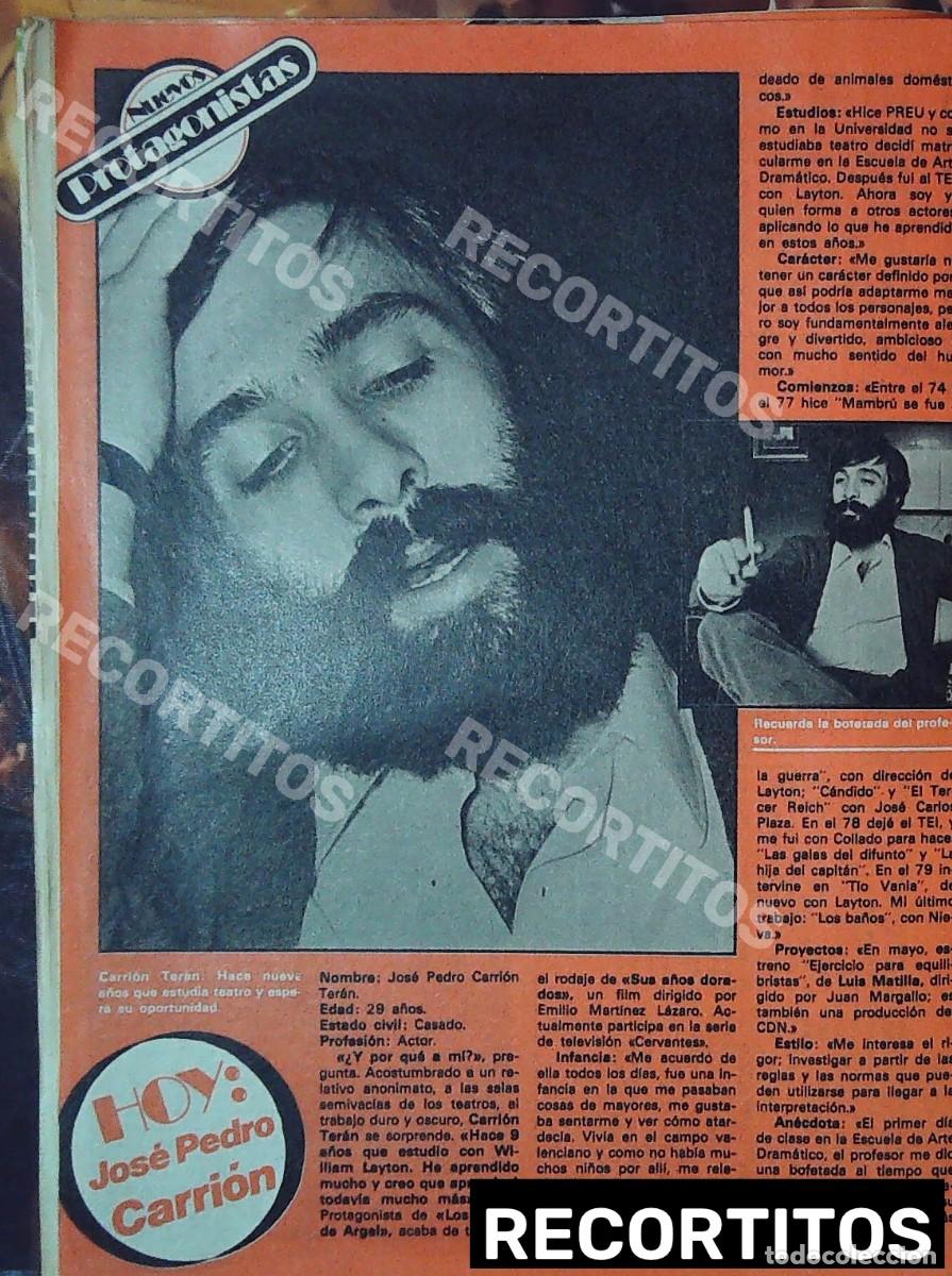 Cine: jose pedro carrion protagonistas