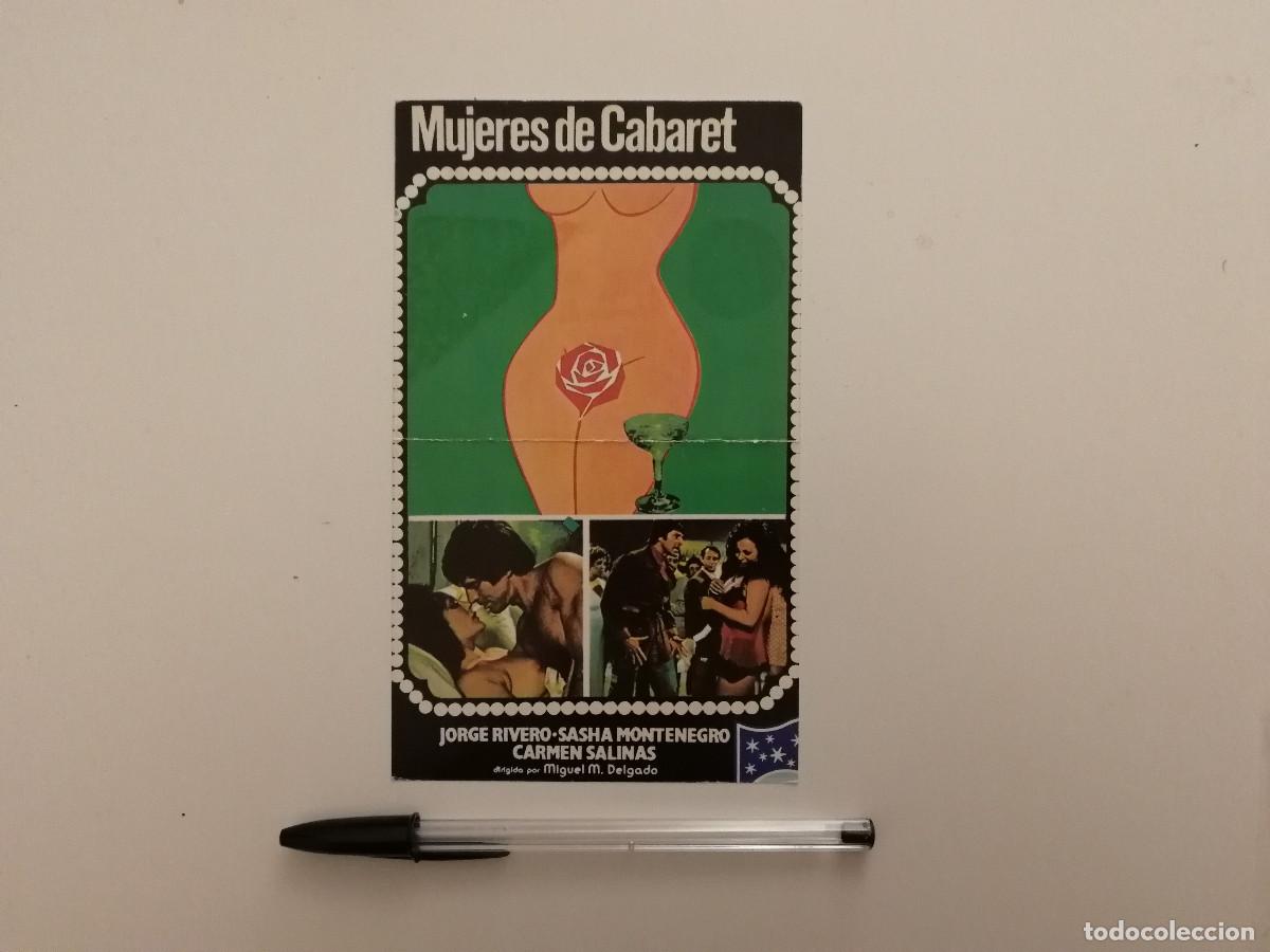 Cine: MINI-POSTER ORIGINAL -13*18- MUJERES DE CABARET - JORGE RIVERO - Miguel M. Delgado