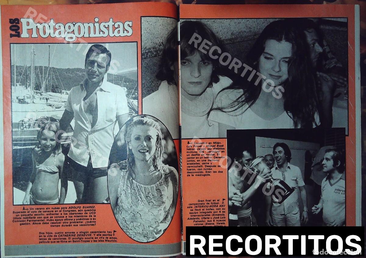 Cine: miguel bose lola forner miss espa&ntilde;a amancio jose maria garcia catherine deneuve adolfo suarez