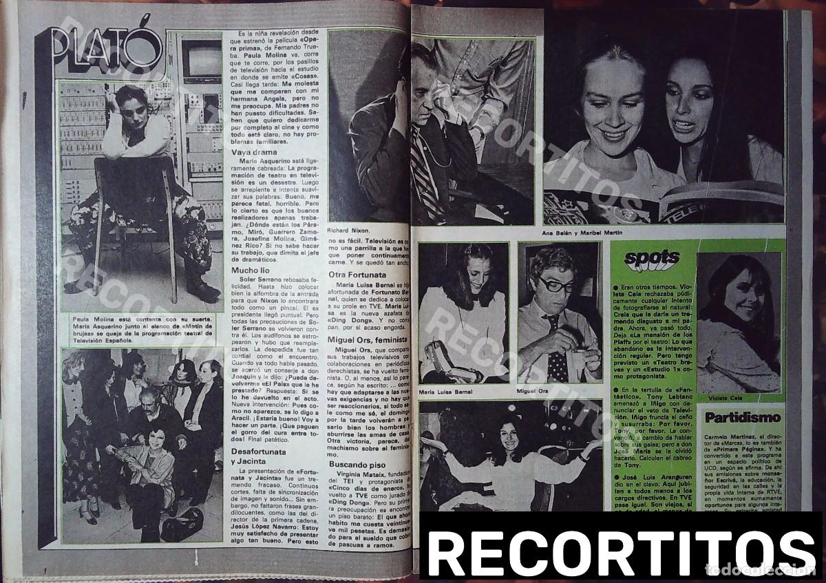 Cinema: ana belen maribel martin violeta cela maria luisa bernal virginia mataix paula molina