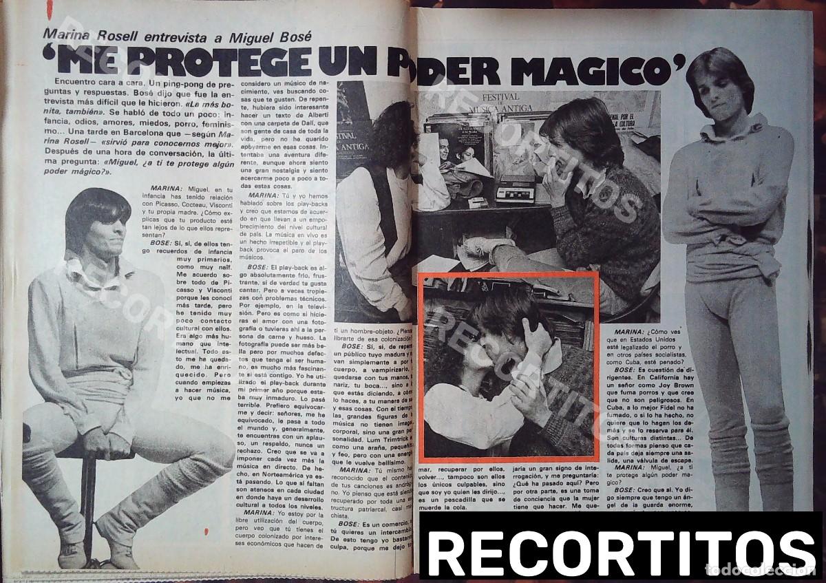 Cinema: miguel bose marina rosell el beso y entrevista